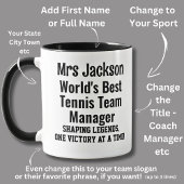 Mug Nom, Worlds Best Tennis Team Manager