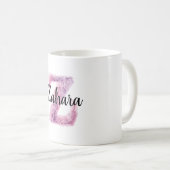 Mug Nom Z Lettre Rose Violet Confortable  (Devant droit)