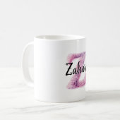 Mug Nom Z Lettre Rose Violet Confortable  (Devant gauche)