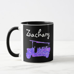 Mug Nom Zachary Avec Camion D'Incendie,