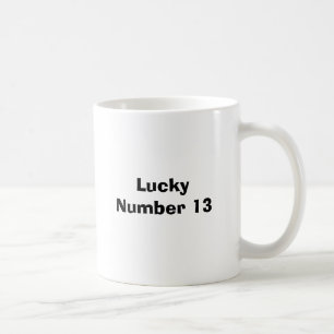 Mug Nombre chanceux 13