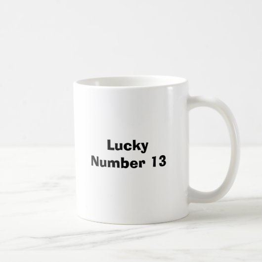 Mug Nombre chanceux 13 (Droite)