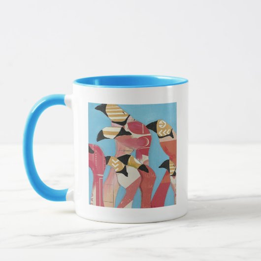 Mug Nombre de Flamants roses (Gauche)