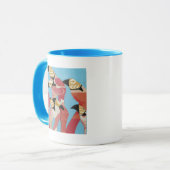 Mug Nombre de Flamants roses (Devant gauche)