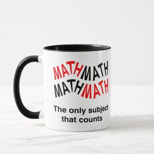Mug Nombre de maths Wavy (Gauche)