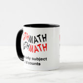 Mug Nombre de maths Wavy (Devant gauche)