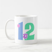 MUG NOMBRE DÉCORATIF 12 (Gauche)