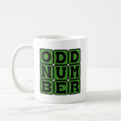 Mug Nombre impair, terme mathématique (Gauche)