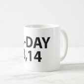 Mug Nombre Pi comme jour de pi (Devant droit)