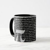 Mug Nombreux chiffres de Pi Mathematical Constante (Devant gauche)