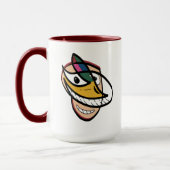Mug Nombreux visages (illusion optique) (Gauche)