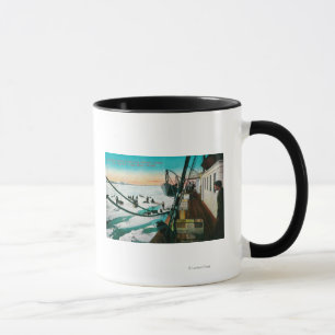Mug Nome, Alaska Steamer Corwin déchargement du fret