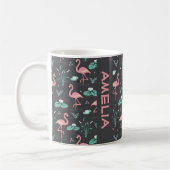 Mug Nommé motif gris mignon flamant rose (Gauche)