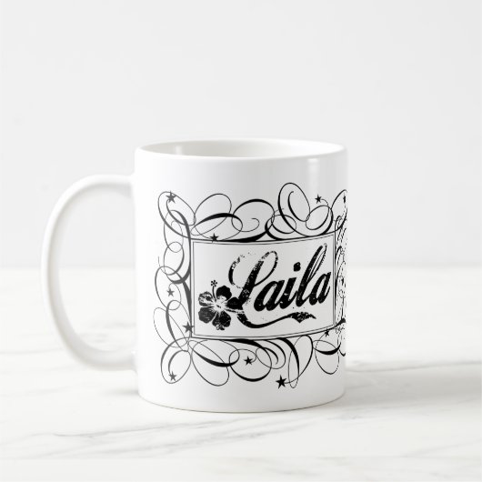 Mug Nommez Laila dans le cadre élégant d'intérieur de (Gauche)