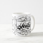 Mug Nommez Leila dans le cadre élégant d'intérieur de (Devant droit)