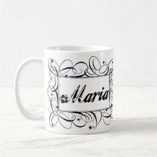Mug Nommez Maria dans le cadre élégant d'intérieur de