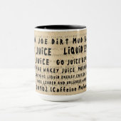 MUG NOMS D'ARGOT DE CAFÉ POUR LE CAFÉ SUR LE VIEUX (Centre)