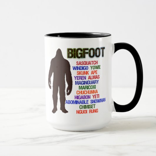 Mug Noms de Bigfoot (Droite)