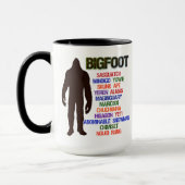 Mug Noms de Bigfoot (Gauche)