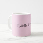 Mug Noms de couple classiques uniques professionnels (Devant gauche)