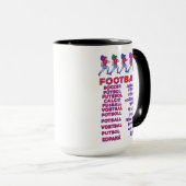 Mug Noms de footballeuses multilingues pour fans de sp (Devant droit)