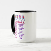 Mug Noms de footballeuses multilingues pour fans de sp (Devant gauche)