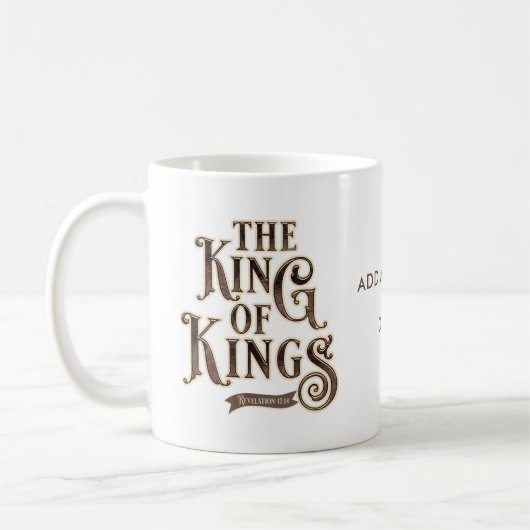 Mug Noms de Jésus Christ Le Roi des Rois Bible (Gauche)