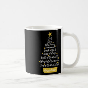 Mug Noms De Jésus Foi Chrétienne Arbre De Noël Chri