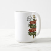 Mug Noms de Jésus Noël chrétien  (Devant droit)