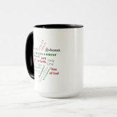 Mug Noms de Jésus Star Word Cloud Noël (Devant gauche)