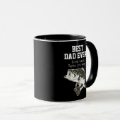 Mug Noms de pêche des bars de Fête des pères (Devant droit)