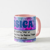 Mug - Noms de signification (Jessica) (Devant droit)