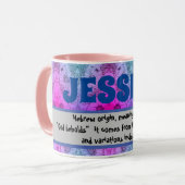 Mug - Noms de signification (Jessica) (Devant gauche)