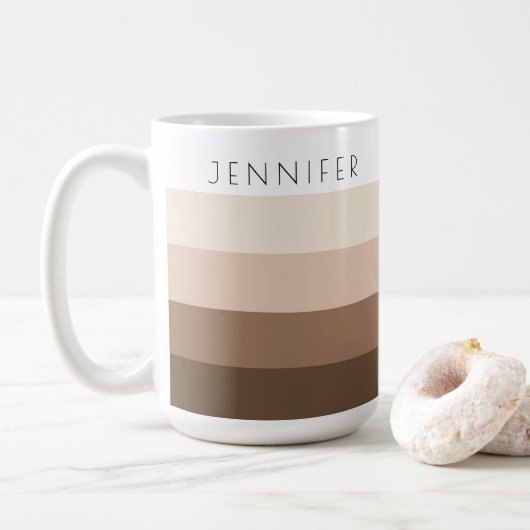 Mug Noms de texte Modèle élégants et modernes personna (Avec donut)