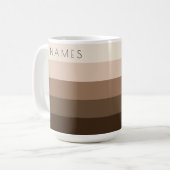 Mug Noms de texte Modèle tendance moderne élégant pers (Devant gauche)