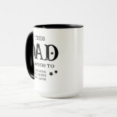 Mug Noms d'enfants personnalisés Papa (Devant gauche)