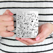 Mug Noms et notes musicales assorties imprimées partou