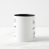 Mug Non à décaf Funny Moderne Simple Noir et Blanc (Centre)