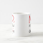 Mug NON, il a orthographié Gribbin - grand texte (Centre)