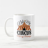 Mug Non mon cirque - non mes singes (Gauche)