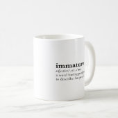 Mug non mûr - définition de dictionnaire (Devant droit)
