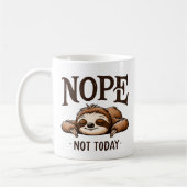 Mug "Non, pas aujourd'hui" Mignonne Fantaisie Dormir (Gauche)