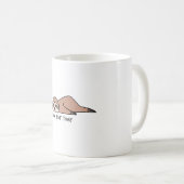 Mug Non. Pas aujourd'hui, paresseux (Devant droit)