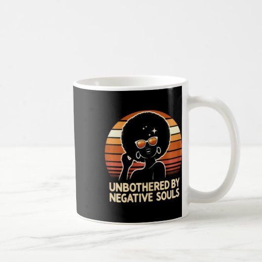 Mug Non Préoccupé Par Les Âmes Négatives JunetDix Femm (Droite)