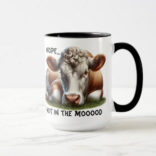 Mug "Non..." Pun de vache personnalisable