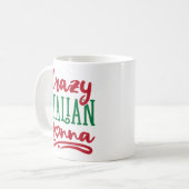 Mug Nonna italienne folle (Devant gauche)