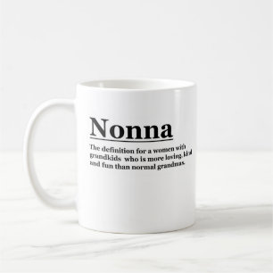 Mug Nonna Mug. Cadeau Personnalisé Grand-Mère.