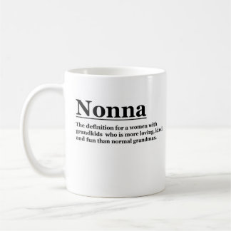 Mug Nonna Mug. Cadeau Personnalisé Grand-Mère.