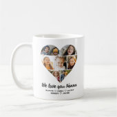 Mug Nonna We Love you Hearts Modern Photo Collage (Gauche)