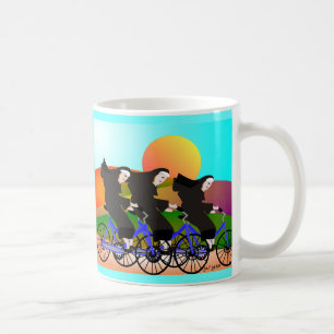 Mug Nonnes sur des cadeaux d'art de bicyclettes
